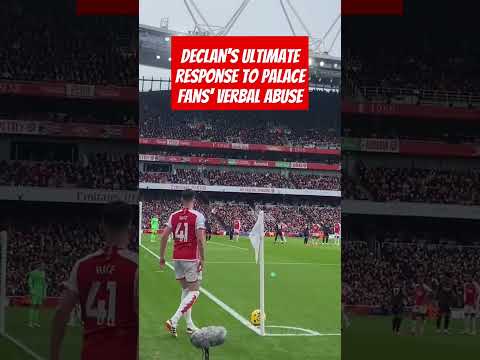 Declan's ultimate response to Palace fans' verbal abuse?