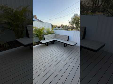 DIY Outdoor Corner Bench