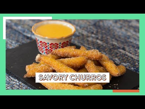 Savory Churros with Cheese Dip | Jen Phanomrat