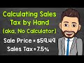 Calculating Sales Tax by Hand