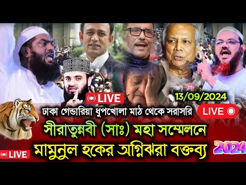 Live 🔴 ঢাকা গেন্ডারিয়া ধুপখোলা মাঠ  আল্লামা মামুনুল হকের  সমাবেশ থেকে সরাসরি লাইভ দেখুন,