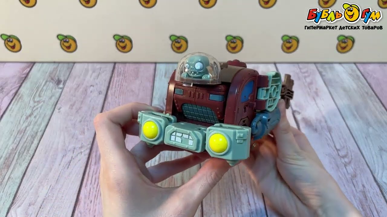 Фигурка-трансформер Lanson Toys Plants vs. Zombies Мех-Зомби Гаргантюа 3в1 с 3лет - видео