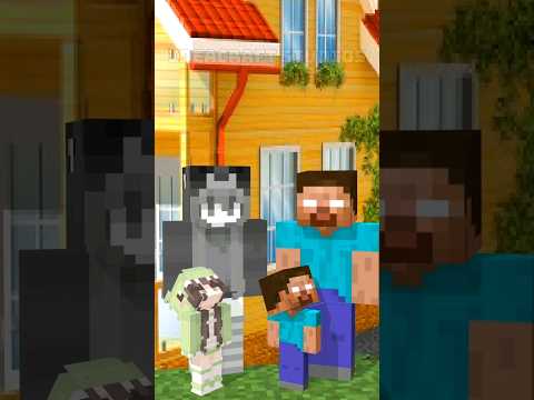Help Herobrine save his baby and start a new family! #herobrine #minecraftshorts