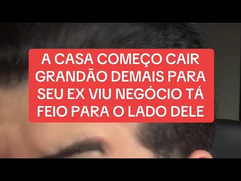 Começou acontecer com um homem a casa caiu grandão para ele viu