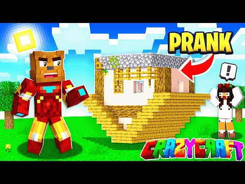 The FUNNIEST Prank In Minecraft Crazy Craft