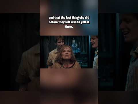She always knew Fred Weasley was going to die ... #shorts