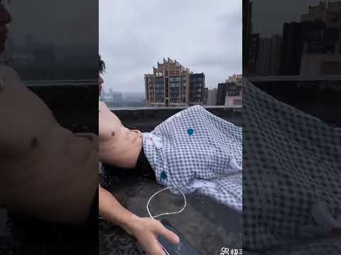 "Rain can't stop him! Because everything he owns is waterproof 😎"