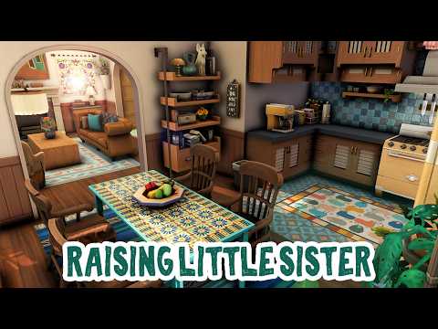 Raising Little Sister || The Sims 4 Apartment Renovation: Speed Build