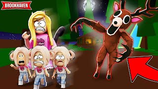 Zostaliśmy ZAATAKOWANI przez POTWORA z 99 NOCY w ROBLOX BROOKHAVEN 😱