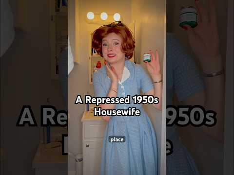 A Repressed 1950s Housewife #comedy #50sstyle #funny #history #1950s #1950sfashion #skit