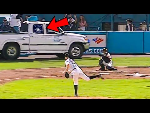 MLB Pitchers Obliterating Things with Baseballs