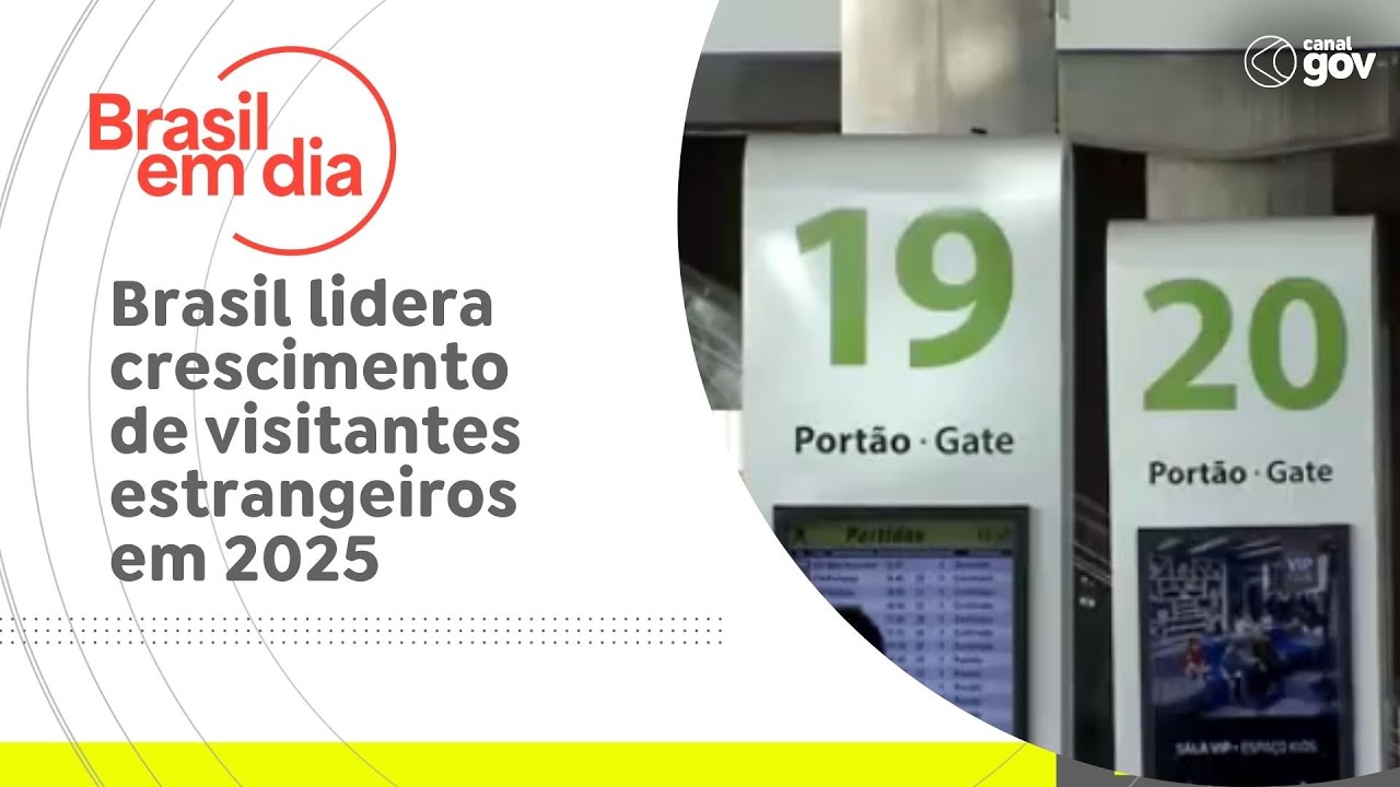 Brasil lidera crescimento de visitantes estrangeiros em 2025 TV Online Brasil lidera crescimento de visitantes estrangeiros em 2025