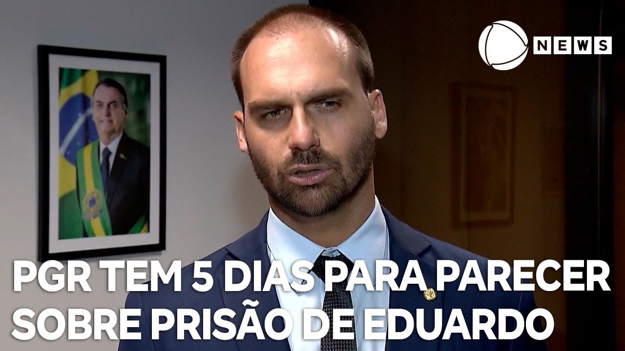 Moraes dá cinco dias para PGR se manifestar sobre prisão de Eduardo Bolsonaro