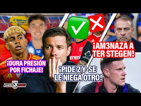 DURA PRESIÓN de Lamine por FICHAJE😖| Xabi PIDE 2 y se le NIEGA otro❌|Flick AMENAZA a ter Stegen😳