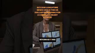 BITCOIN LUNCHTIME NEWS NEW GOLD RECORD FIRES WARNING SHOT FOR BITCOIN, AN #bitcoin #shorts