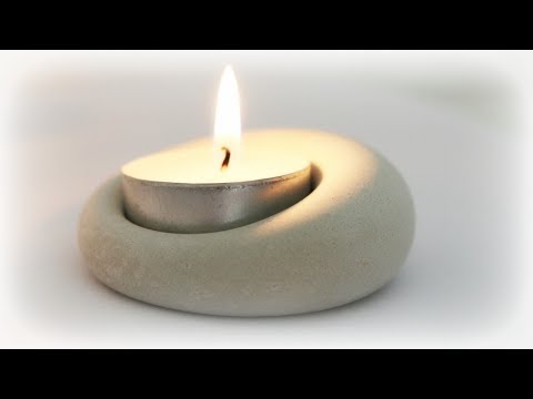 Kerzenhalter aus Gips * DIY * Plaster Candle Holder