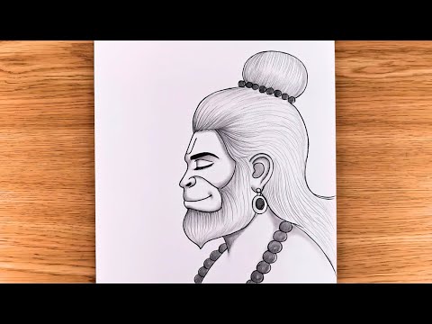 Bajrangbali Pencil Drawing for Beginners | Easy Drawing | How to Draw Hanuman