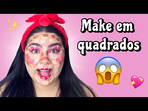 MAKE EM QUADRADINHOS 😍 | muito satisfatório 💖