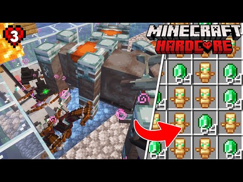 I Built the ULTIMATE RAID FARM in Minecraft Hardcore | Ep 3