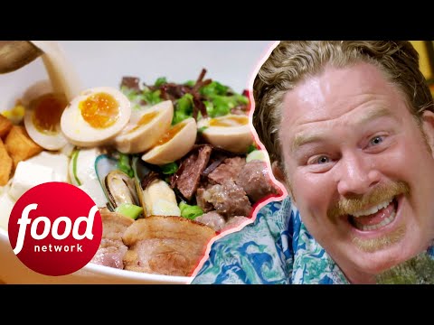 Will Casey Tackle This 5 LB Bowl Of Ramen In Less Than 45 Minutes? | Man V Food
