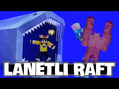 DENİZİN DEVASA BALIKLARI!! | Minecraft Lanetli Raft Survival #4