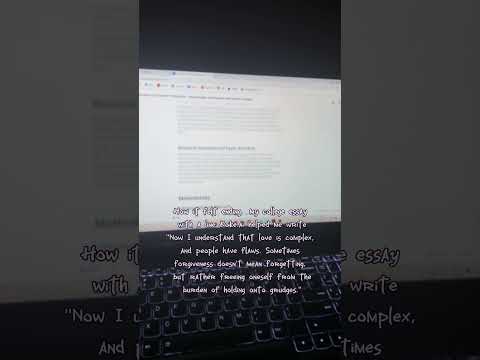 How did you end your essay?