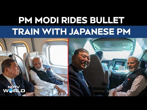 PM Modi Bullet Train | Modi With Japan PM | PM Modi Rides Bullet Train With Japanese PM
