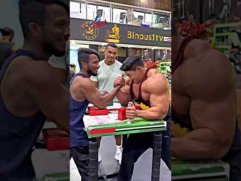 ARMWRESTLING WITH AKIMBO69 & CHUL SOON KOREAN HULK #armwrestling #gym #motivation