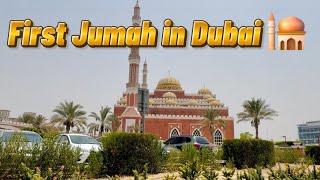 First Jummah prayer in Dubai 🕌❤️#masjid #dubai #dubailife #explore #trending #viralvideo #mosque