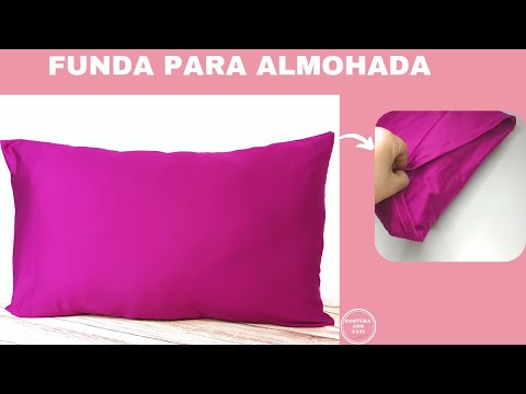 Tutorial de FUNDA PARA ALMOHADA A MEDIDA / Cómo hacer funda para almohada /funda de almohada