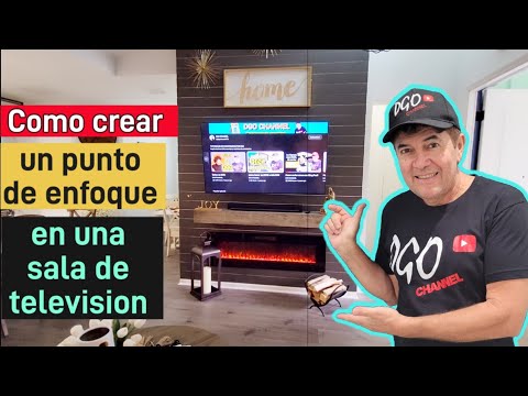 como crear un punto de enfoque en una sala de tv