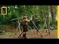 Primitive Round House Construction and Story of the Three Pigs