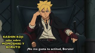 Boruto Two Blue Vortex cap 26 (Resumen) Kashin Koji habla de Momoshiki y Boruto y discute con Boruto