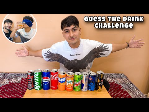 Guess the soft drink challenge with friends 😂