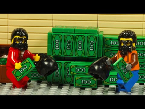 Lego City Motorcycle Robbers Bank Robbery Fail