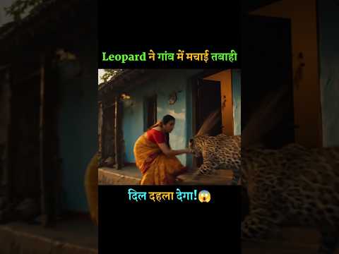जंगली Leopard ने गांव में मचाई तबाही | दिल दहला देगा! #shortsfeed #leopard #shorts