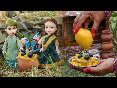 Minature Mango Cake Cooking | Village Recipe | Mini Cooking | Tiny Cooking | Mini Food Cooking