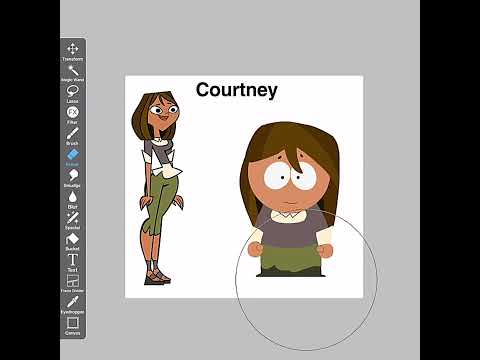 If Total Drama characters were in South Park 🤍 || #southpark #totaldrama #tdi #shorts #ibispaintx