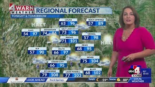 Above average highs ahead of increasing moisture potential