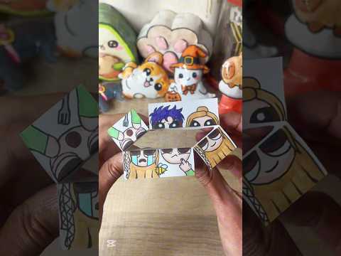 Paper craft 💜🧡 #diy #art #thingstodo #cute #papercraft #cutecraft #shorts