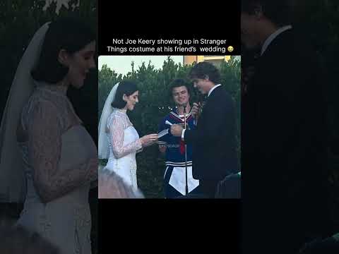 Not Joe Keery showing up in Stranger Things costume at his friend's wedding😭 #joekeery