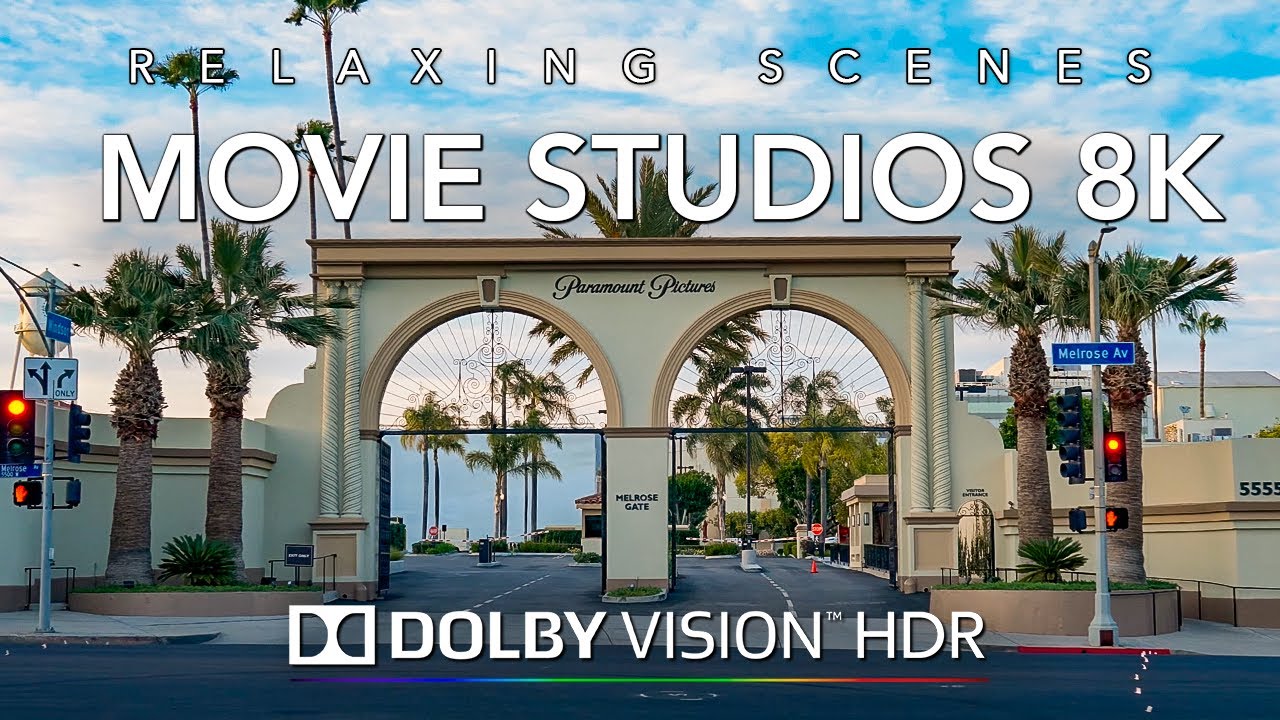 Driving Los Angeles Movie Studios Part II 8K Dolby Vision - Youtube Studios to Disney Studios.