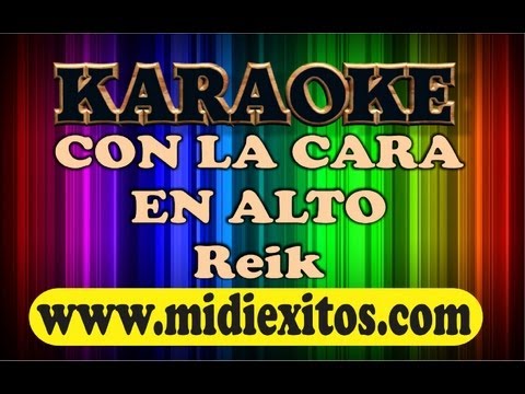 KARAOKE – CON LA CARA EN ALTO – REIK –  www.midiexitos.com