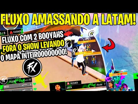 MEU DEUSSS! FLUXO AMASSANDO OS GRINGOS COM BOOYAHS DE 30 ABATESSSS! FLUXO AMASSANDO LATAM!