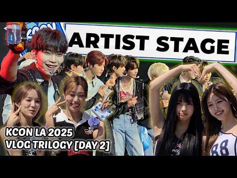 KCON’s ARTIST STAGE is the ONLY Stage YOU Need! | KCON LA 2025 Vlog Day 2