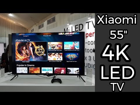 (ENGLISH) Xiaomi Mi Tv4 First Look - First 4k 55Inch 5mm TV in India in 39,999