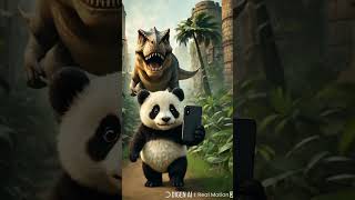 Panda ने ली Dinosaur के साथ  Selfie #ytshorts