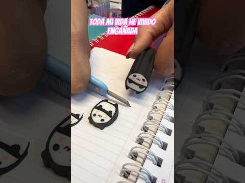Toda mi vida he vivido engañada! ¿Cómo que las gomas de borrar XL se cortan? #tips #humor #parati
