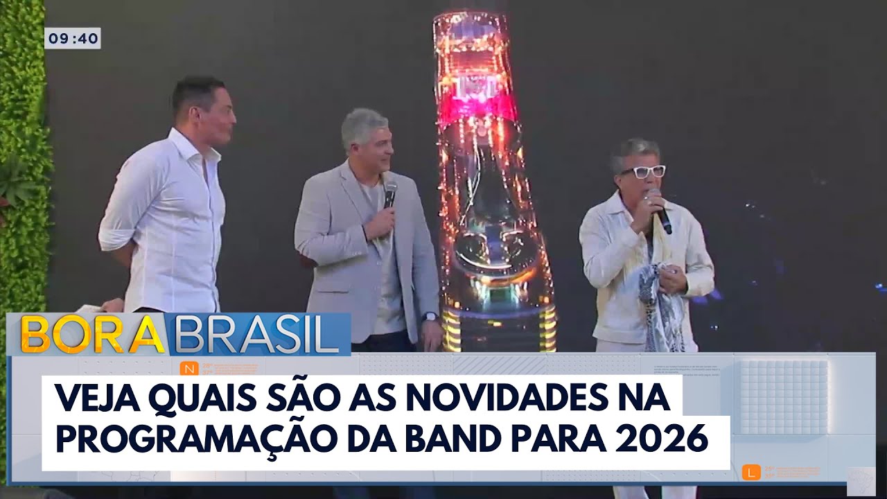 Veja quais são as novidades na programação da Band para 2026