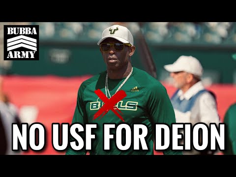 REPORT: Deion Sanders Will NOT Be Taking the USF Job - #TheBubbaArmy